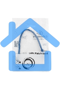 Патч-корд UTP Cablexpert кат.5e 0.25м, литой, многожильный, синий