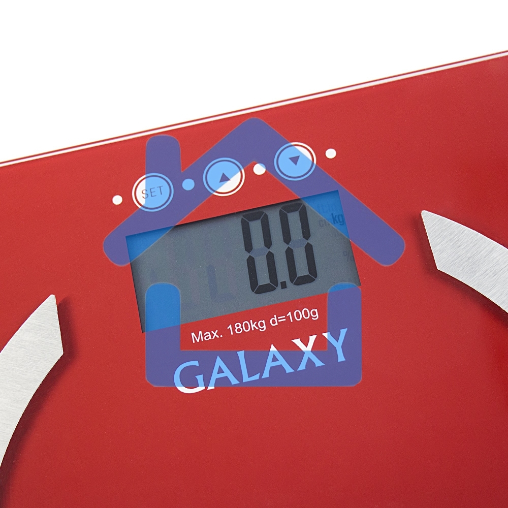 Весы многофункциональные Galaxy GL 4851, красный, электронные, эл. пит. 