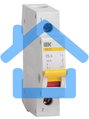 Выключатель нагрузки (мини-рубильник) Iek MNV10-1-025 ВН-32 1Р 25А ИЭК