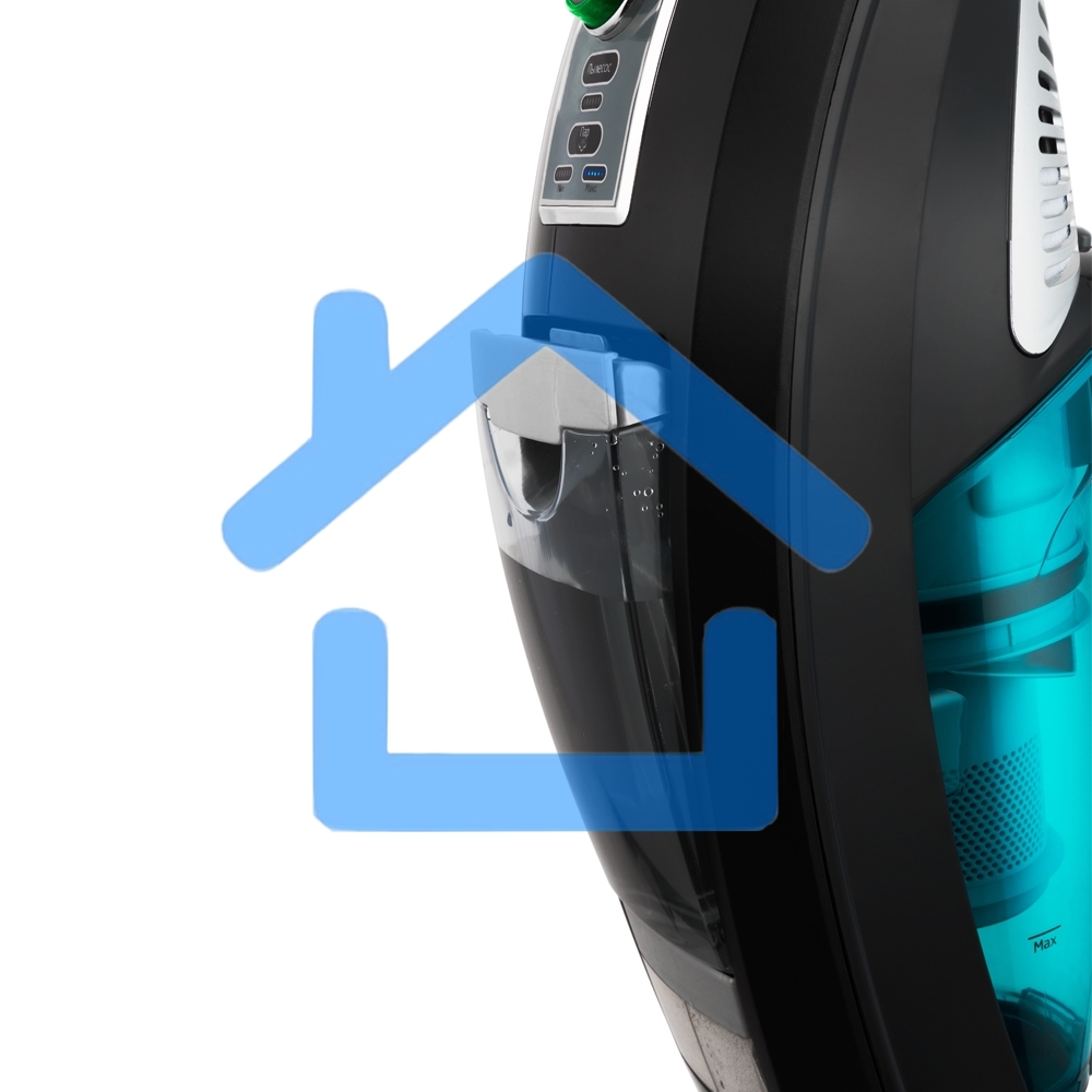 Пылесос вертикальный паровой Kitfort КТ-535-1 черный, питание от сети, 1600 Вт, уборка влажная/паром/сухая, пылесборник 1 л