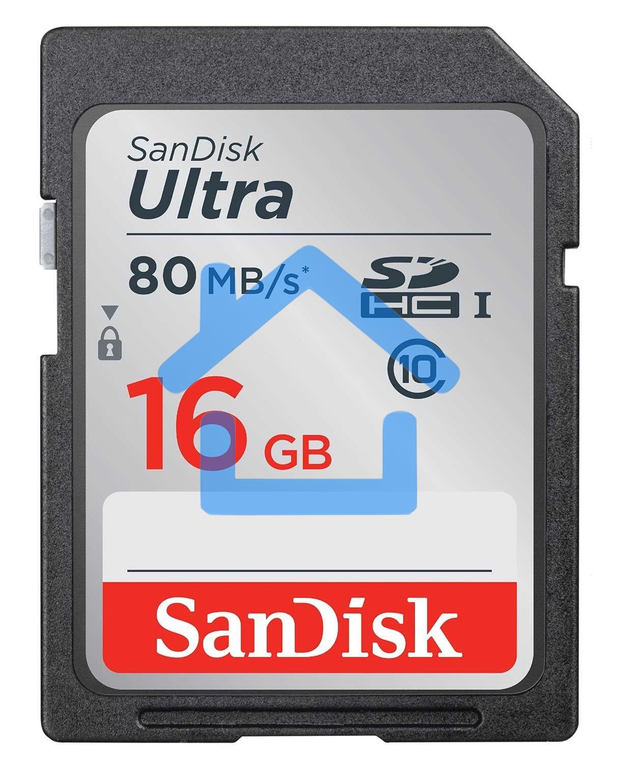 Флеш карта SDHC 16Gb Class10 Sandisk SDSDUNC-016G-GN6IN Ultra 80