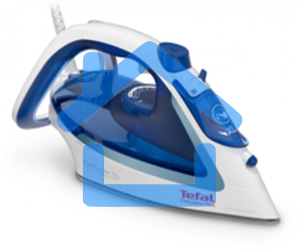 Утюг Tefal FV5715E0, 2200Вт, голубой/белый