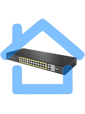 Коммутатор 24PORT 10/100M POE 4GE COMBO P124GH NETIS