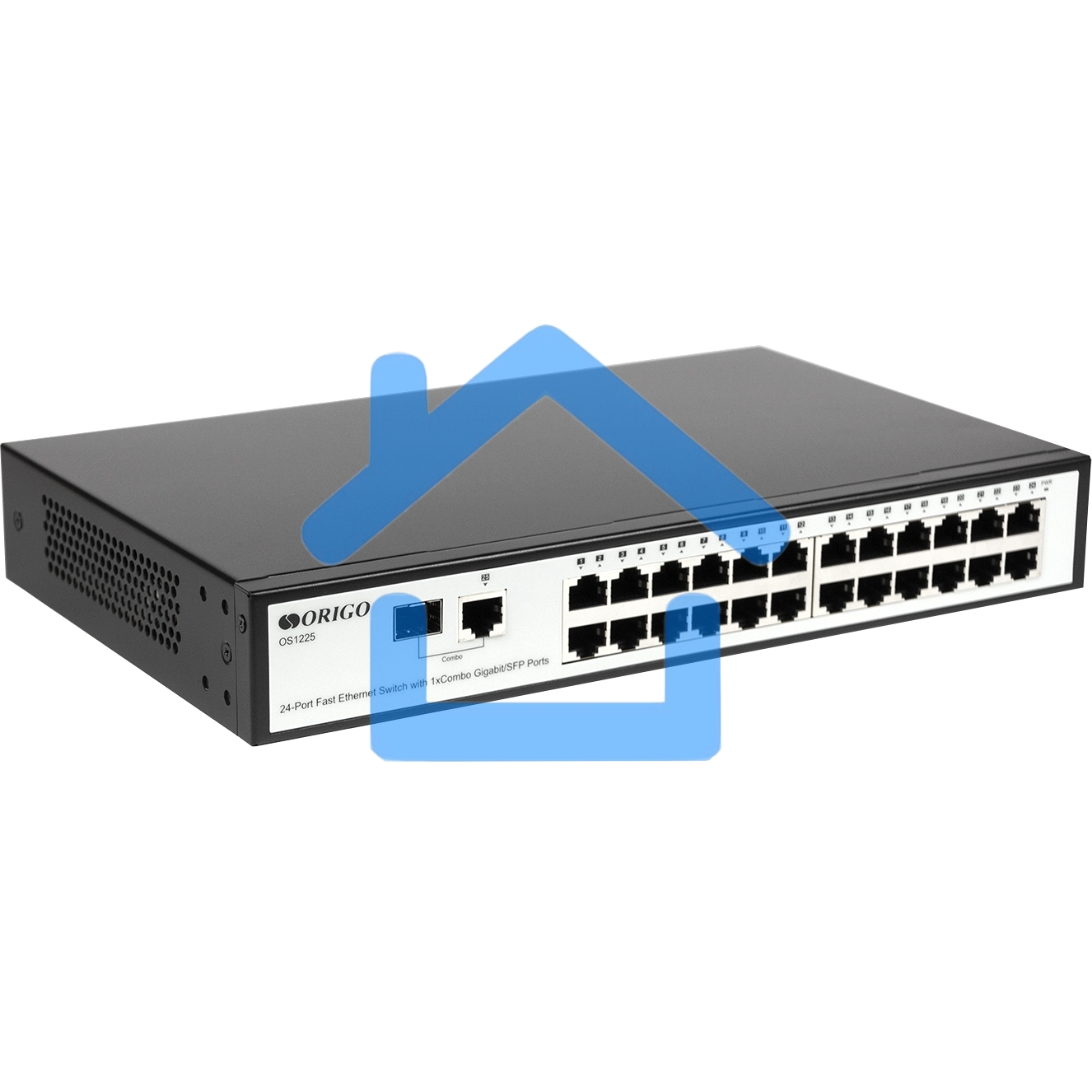 Неуправляемый 25-портовый коммутатор 100 Мбит/с ORIGO OS1225/A1A с гигабитным комбо-портом