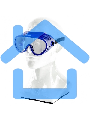 Очки защитные закрытого типа с прямой вентиляцией, поликарбонат Россия Сибртех