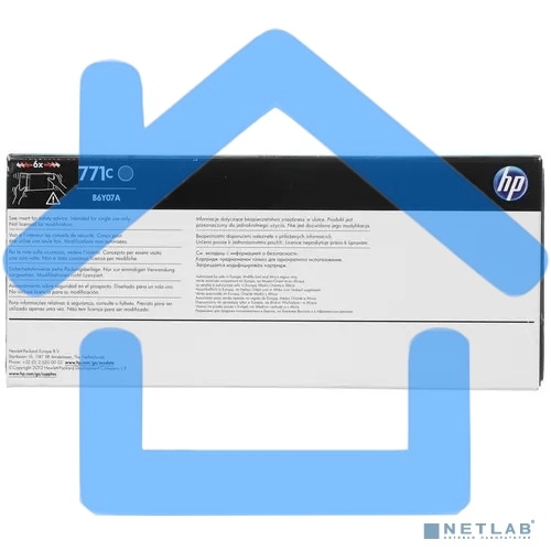 Картридж струйный HP №771C B6Y07A черный матовый для HP DJ Z6200 (775мл)