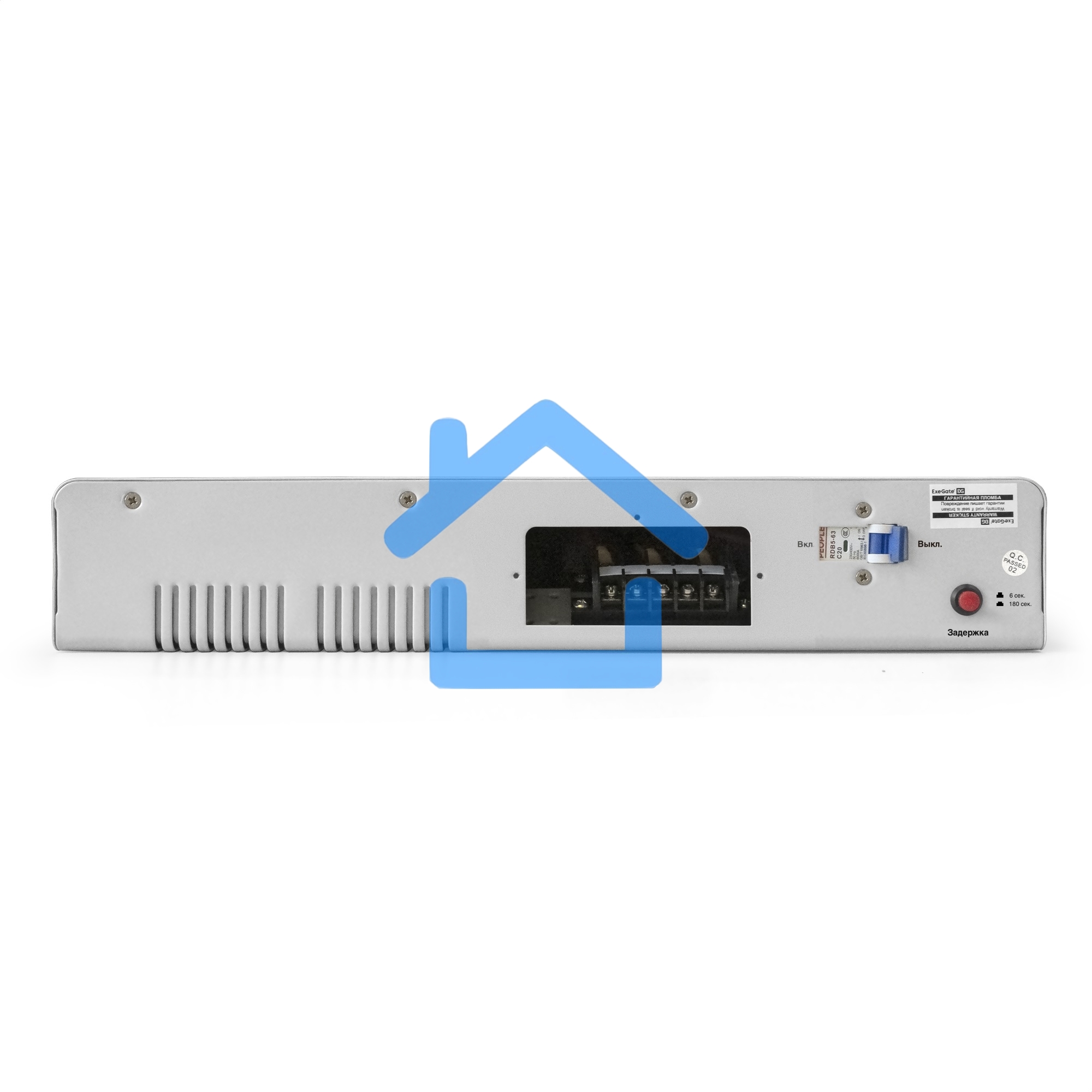 Стабилизатор напряжения ExeGate Master AV-5000 (5000ВА, 140-260В, цифр. индикация вход/вых. напряжения, 220В±8%, КПД 98%, 5 уровней защиты, задержка, метал.корпус, клем.колодка, RTL)