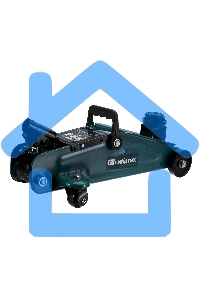 Домкрат гидравлический подкатной, Сибртех 2 т, 135-320 мм, в пласт. кейсе