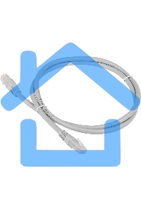 Патч-корд TWT UTP кат.6, с заливными колпачками, 10.0 м, серый