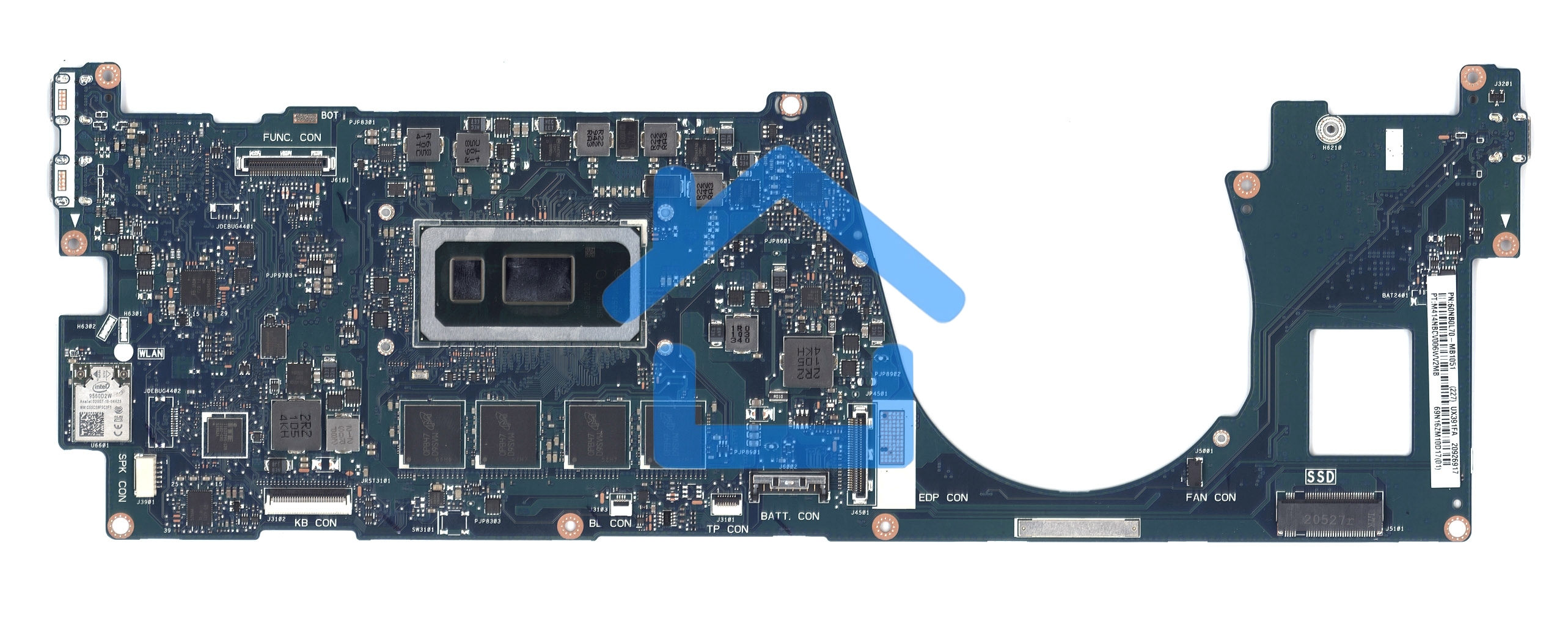 Материнская плата для Asus UX391FA 16G/I7-8565U 90NB0L70-R00012