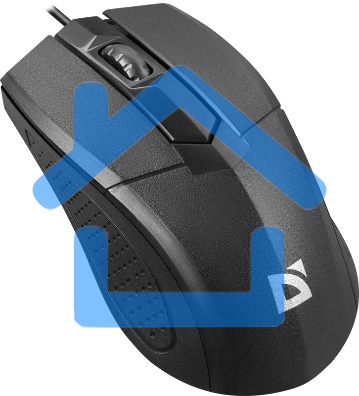 Мышь проводная Defender Optimum MB-270 черный, 1000 dpi, USB, кнопки - 3