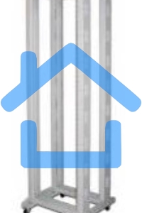 Стойка двухрамная Lanmaster TWT-RACK2-42U-6X6 42U 600ммX600мм серый