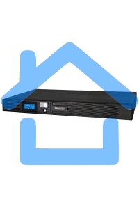 Источник бесперебойного питания Line-Interactive CyberPower PR1000ELCDRT1U 1000VA/800W USB/RS-232/EPO/SNMPslot (6 IEC С13)