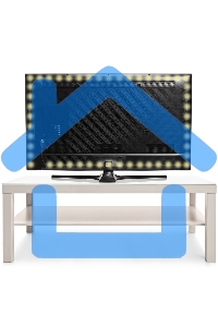 Лента светодиодная с USB коннектором 5 В, 8 мм, IP65, SMD 2835, 60 LED/m, цвет свечения теплый белый (3000 K)