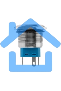 Кнопка антивандальная Ø 22 12 В Б/Фикс (5с) (ON)-OFF/(OFF)-ON подсв./зеленая Rexant