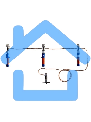 Заземление переносное ПЗРУ-1 Д для распред. устр. до 1кВ 16кв.мм Диэлектрик Д157668