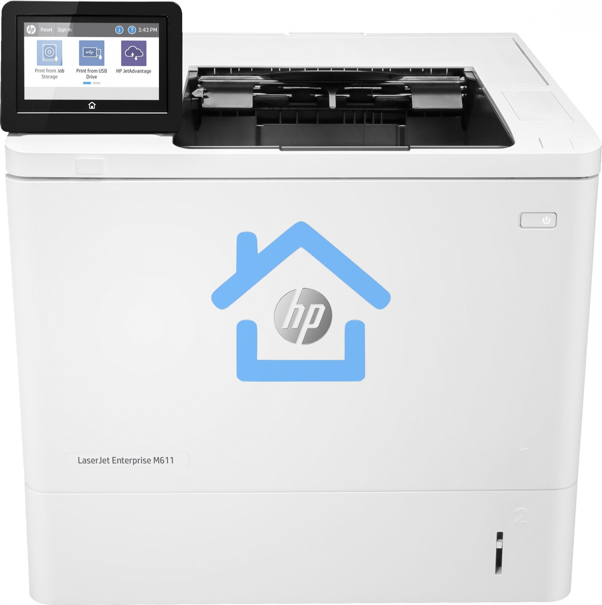 Принтер лазерный HP LaserJet Enterprise M611dn (7PS84A), A4, ч/б, печ. до 61 стр/мин., 1200 x 1200 dpi, USB, RJ-45