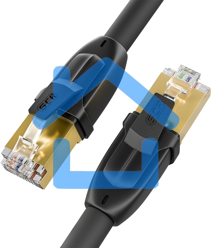 Патч-корд GCR PROF прямой 3.0m, FTP медь кат.6, позолоч. контакты и коннектор, 25 AWG, Deluxe ethernet high speed 10 Gbит/с, RJ45, T568B, GCR-52550
