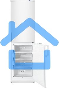 Холодильник Atlant XM-4025-000 белый двухкамерный 225/139л морозилка снизу