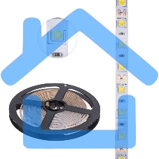 Лента светодиодная 3 м 12 В 5050 4000 К IP65 60 LED/м для БП с клеммами LAMPER