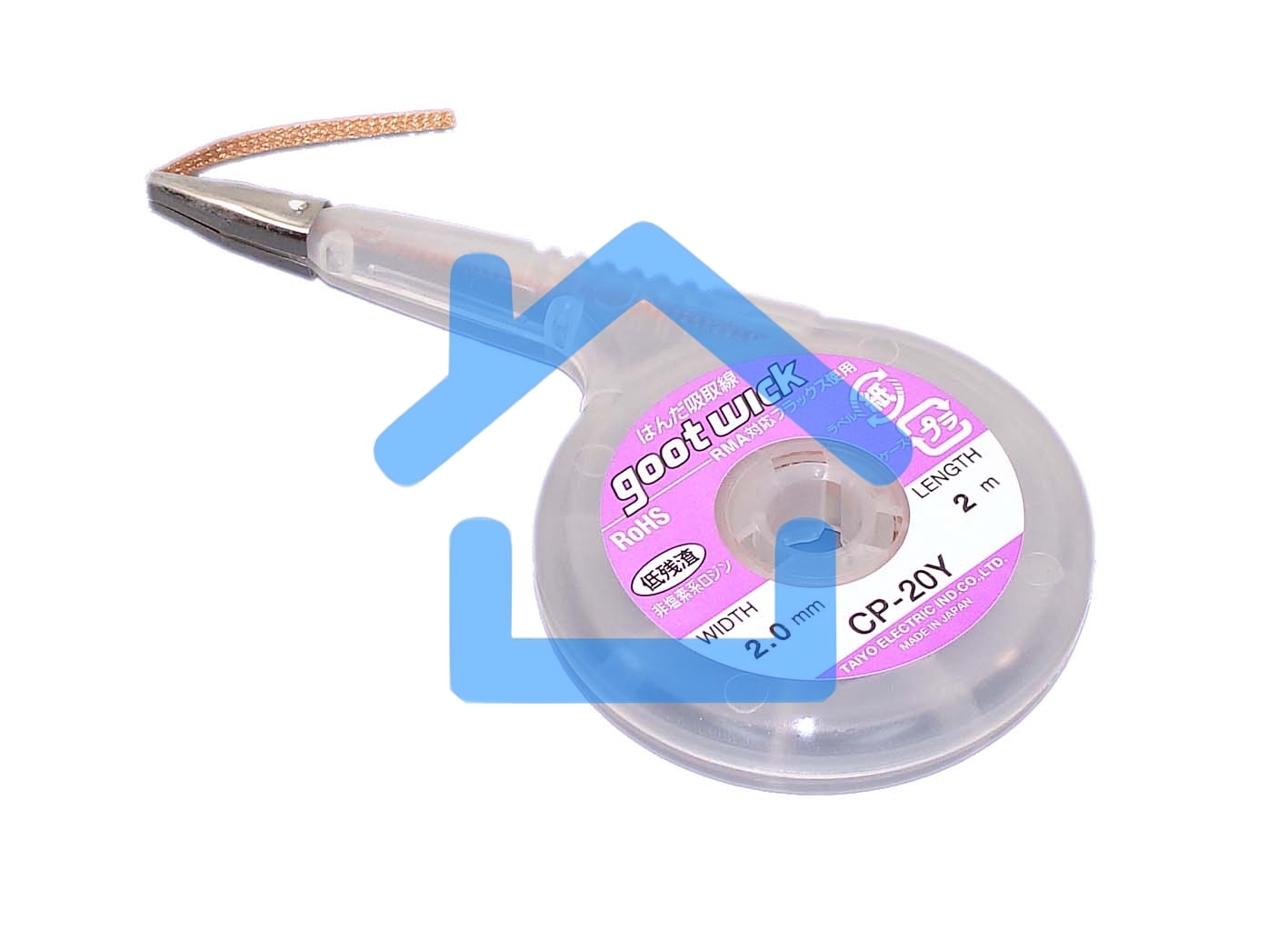 Оплетка Goot CP-20Y 2мм 2м