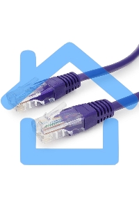 Патч-корд UTP Cablexpert кат.5e, 0.5м, литой, многожильный, фиолетовый