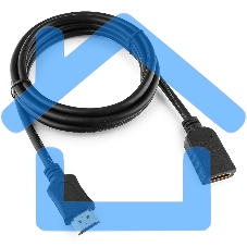 Кабель-удлинитель HDMI Cablexpert CC-HDMI4X-6, 19M/19F, v2.0, позол.разъемы, экран, 1.8м, черный, пакет