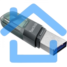 Флешка USB Sandisk 256 Gb iXpand Flip SDIX90N-256G-GN6NE USB3.1 зеленый/серебристый