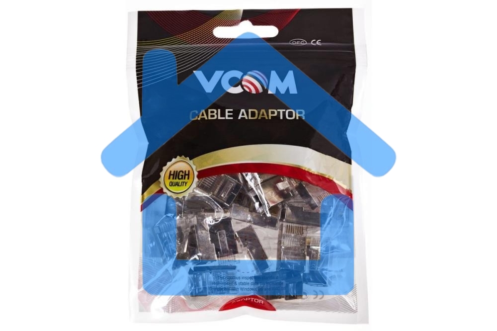 Коннекторы RJ45 для FTP кабеля 5 кат. экранированные, 20шт