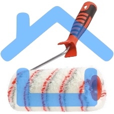 Валик в сборе Matrix НЕЙЛОН с двухкомп-ой ручкой, 250 мм, ворс 18 мм, D 48 мм, D ручки 6 мм