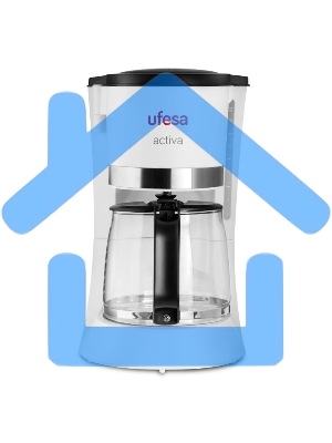 Кофеварка капельная Ufesa CG7123 ACTIVA белый, исп. кофе - молотый, 1.5 л, 800 Вт.