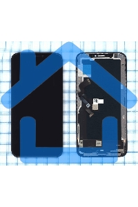 Дисплей Amperin для Apple iPhone XS в сборе с тачскрином (Soft Oled), черный