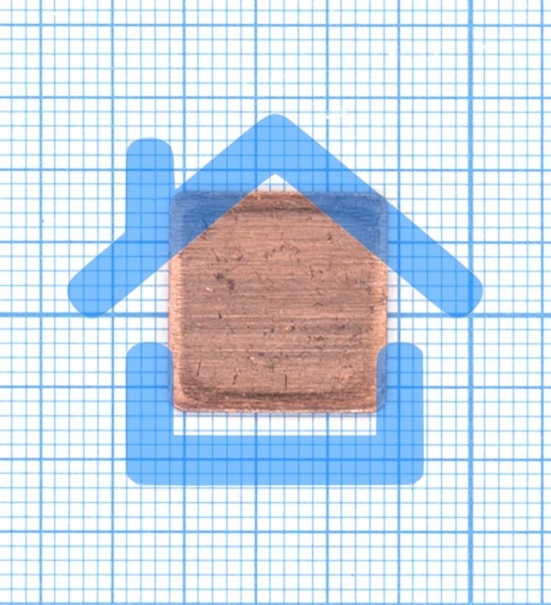 Медная термопрокладка 1.2 мм - 1шт.
