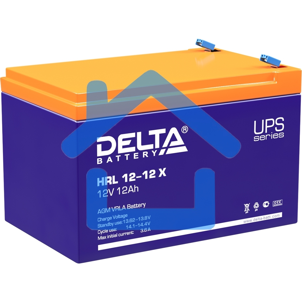 Батарея Delta HRL 12-12 X (12А\ч, 12В) свинцово- кислотный аккумулятор