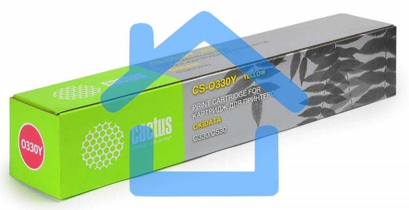 Картридж лазерный Cactus CS-O330Y желтый (3000 стр.) для OKI C330/C530
