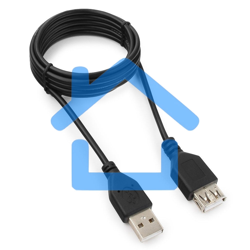 Кабель удлинитель USB 2.0 Гарнизон GCC-USB2-AMAF-1.8M, AM/AF, 1.8м, пакет