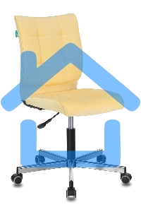 Кресло компьютерное Бюрократ CH-330M/VELV74 желтый Velvet 74, крестовина металл