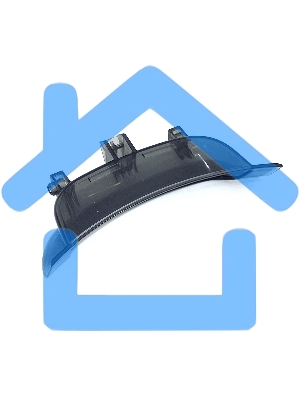 Ручка люка для стиральной машины Candy, Hoover, Zerowatt серая прозрачная 43011740