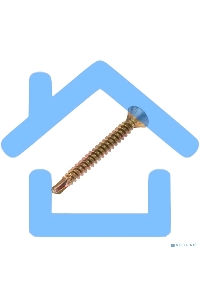 Саморез оконный KRANZ сверло, 3.9х35, желтый цинк, короб (500 шт./уп.)