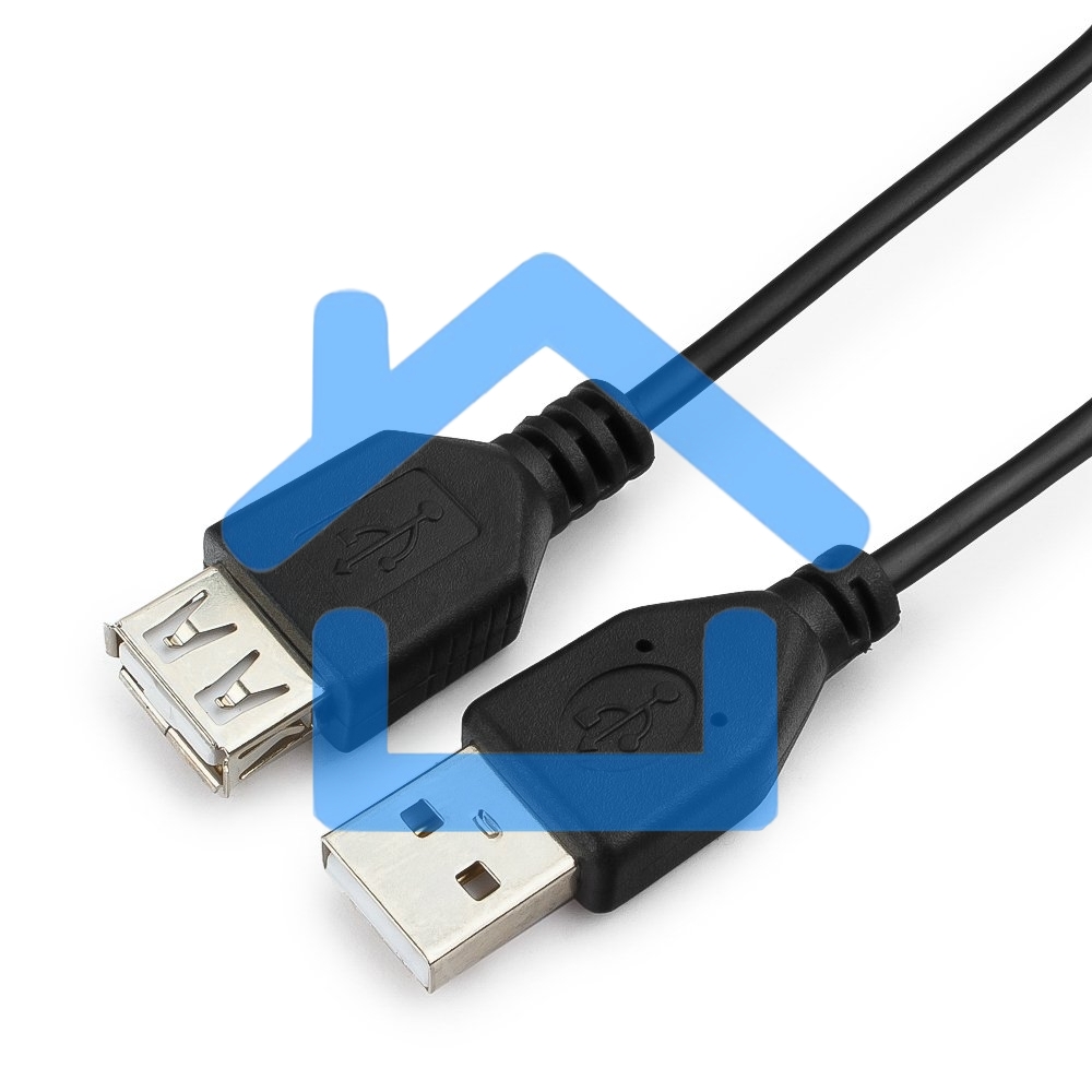 Кабель удлинитель USB 2.0 Гарнизон GCC-USB2-AMAF-1.8M, AM/AF, 1.8м, пакет