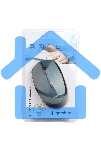 Мышь беспроводная Gembird MUSW-354-B синий, 1600 dpi, радиоканал, USB, кнопки - 4