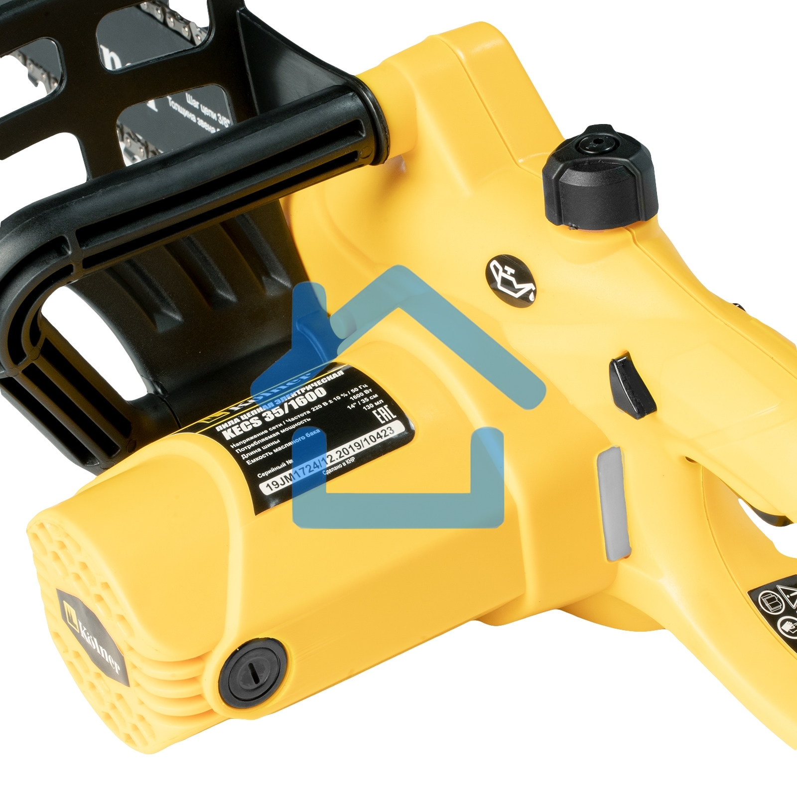 Пила цепная электрическая KOLNER KECS 35/1600 1600Вт, длина шины 14