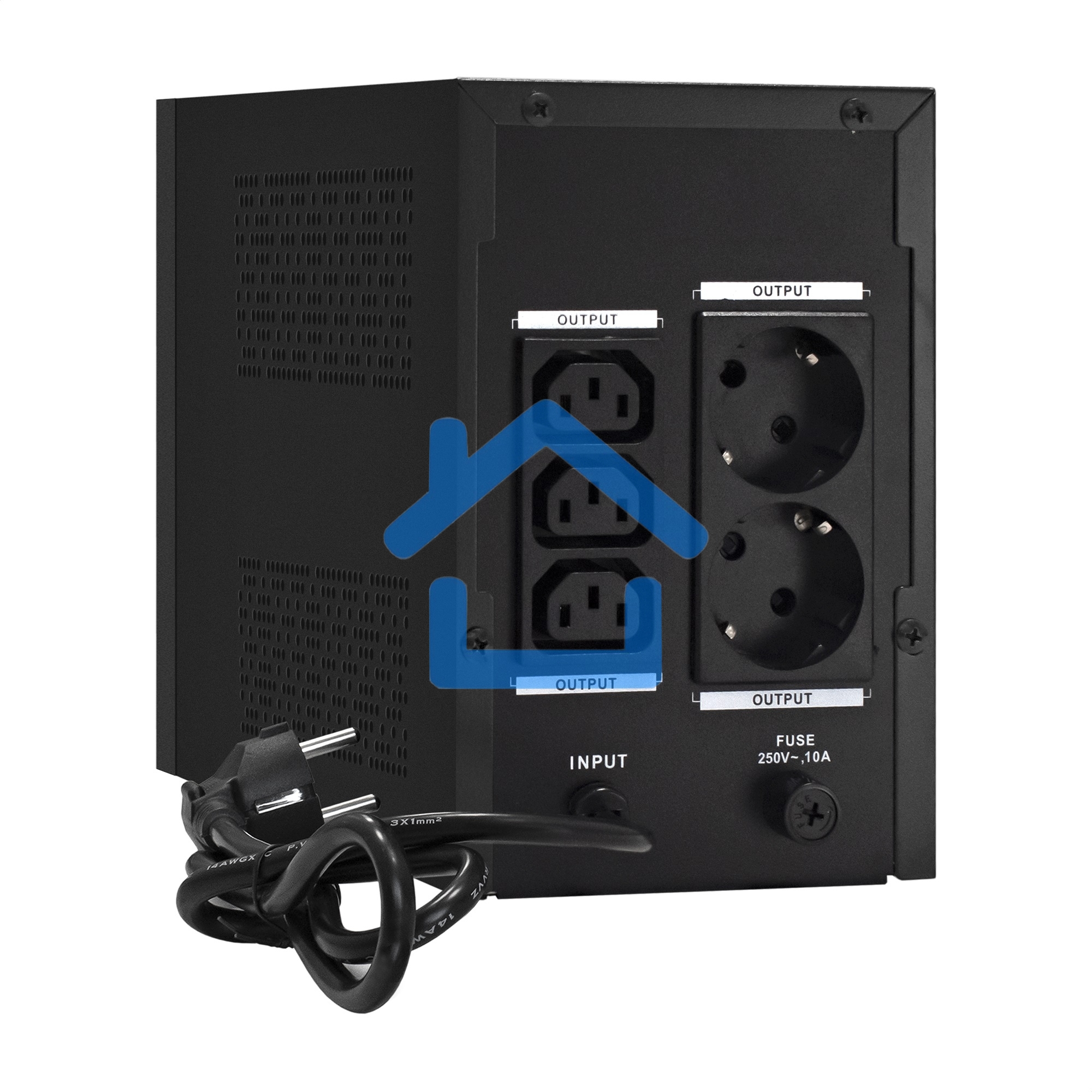 Источник бесперебойного питания ExeGate EX292803RUS SpecialPro Smart LLB-1600.LCD.AVR.2SH.3C13 1600VA/950W, LCD, AVR, 2*Schuko+3*C13, съемн.кабель, металлический корпус, черный