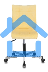 Кресло компьютерное Бюрократ CH-330M/VELV74 желтый Velvet 74, крестовина металл