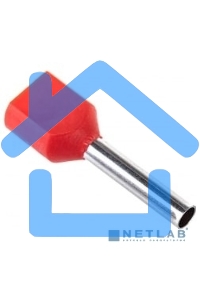 Наконечник-гильза изол. НГИ2 1.5-12 кр. (уп.100шт) ИЭК UTE10-D2-6-100