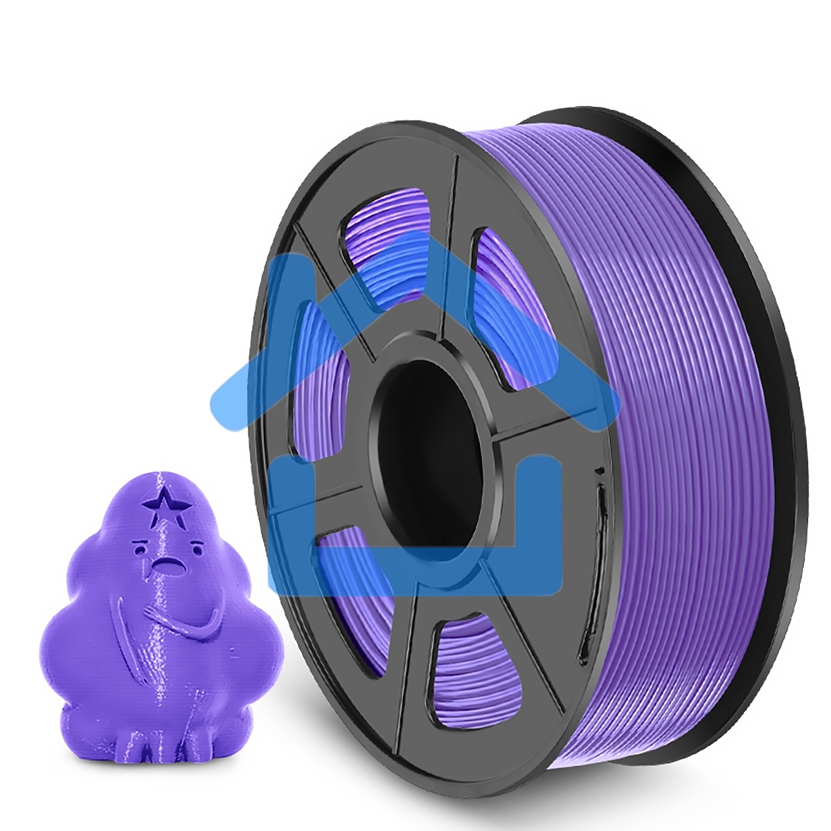 Филамент NVPRINT PETG Purple для 3D печати диаметр 1.75мм длина 330 метров масса 1 кг