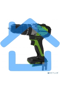 Дрель-шуруповерт GREENWORKS GD24DD60, Аккумуляторная, 24В, без АКБ и ЗУ, Ударная