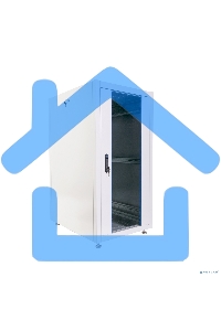 Шкаф телекоммуникационный напольный ЭКОНОМ 24U (600 х 1000) дверь стекло, дверь металл