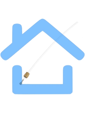 Трубка тефлоновая с гайкой 250 мм JURA 65975