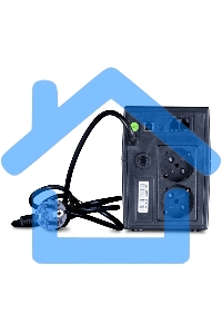 Источник бесперебойного питания ExeGate Power Smart ULB-800 LCD 800VA, черный, 2 евророзетки, USB